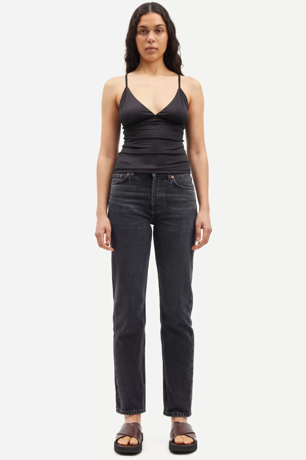 Jeans-Femme Samsøe Samsøe Susan jeans 14605 Black Blizzard