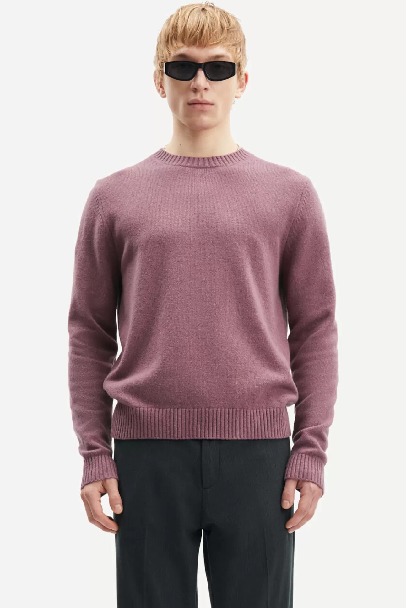 Pulls-Homme Samsøe Samsøe Sylli crew neck 132 Tulipwood