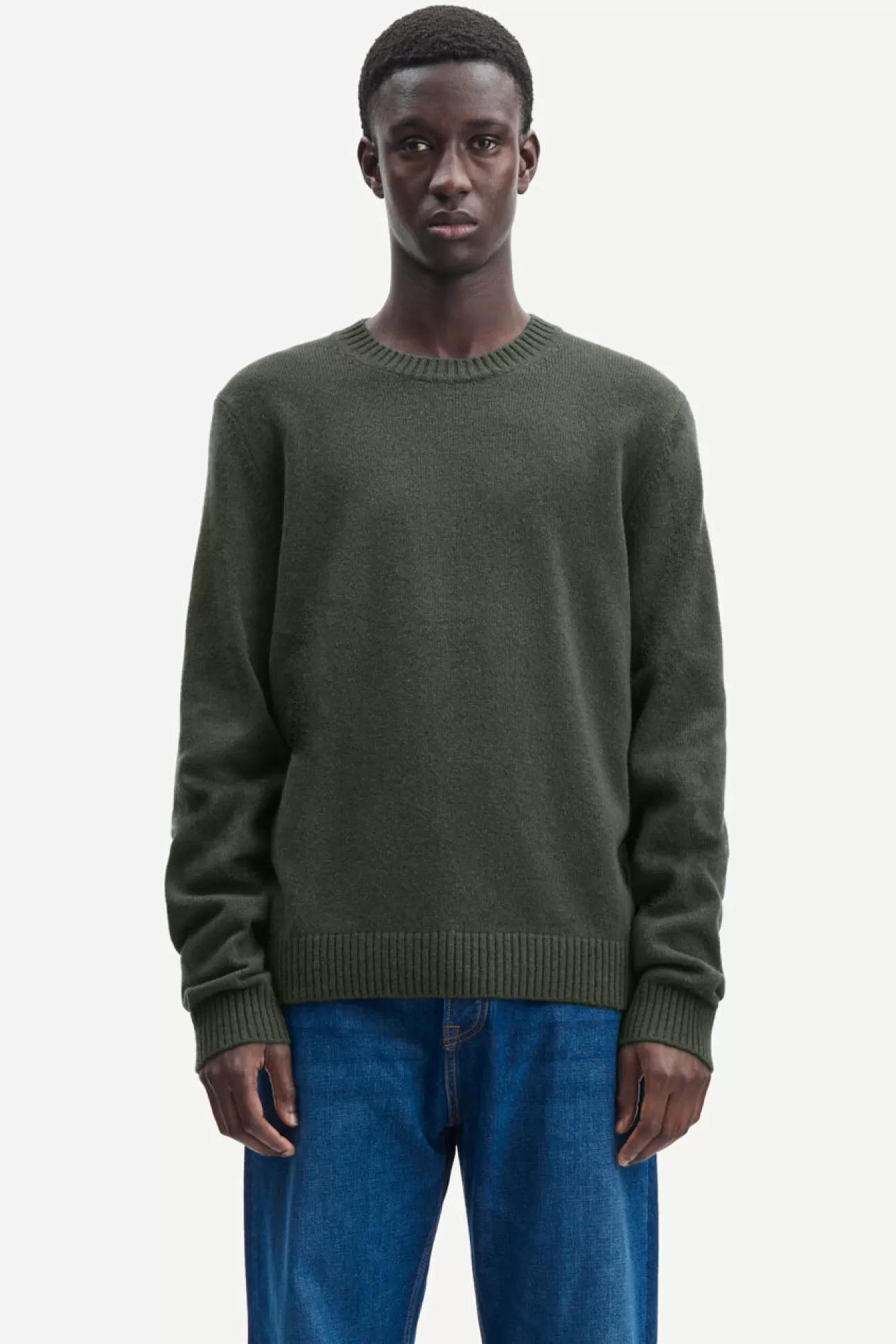 Pulls-Homme Samsøe Samsøe Sylli crew neck 132 CLIMBING IVY