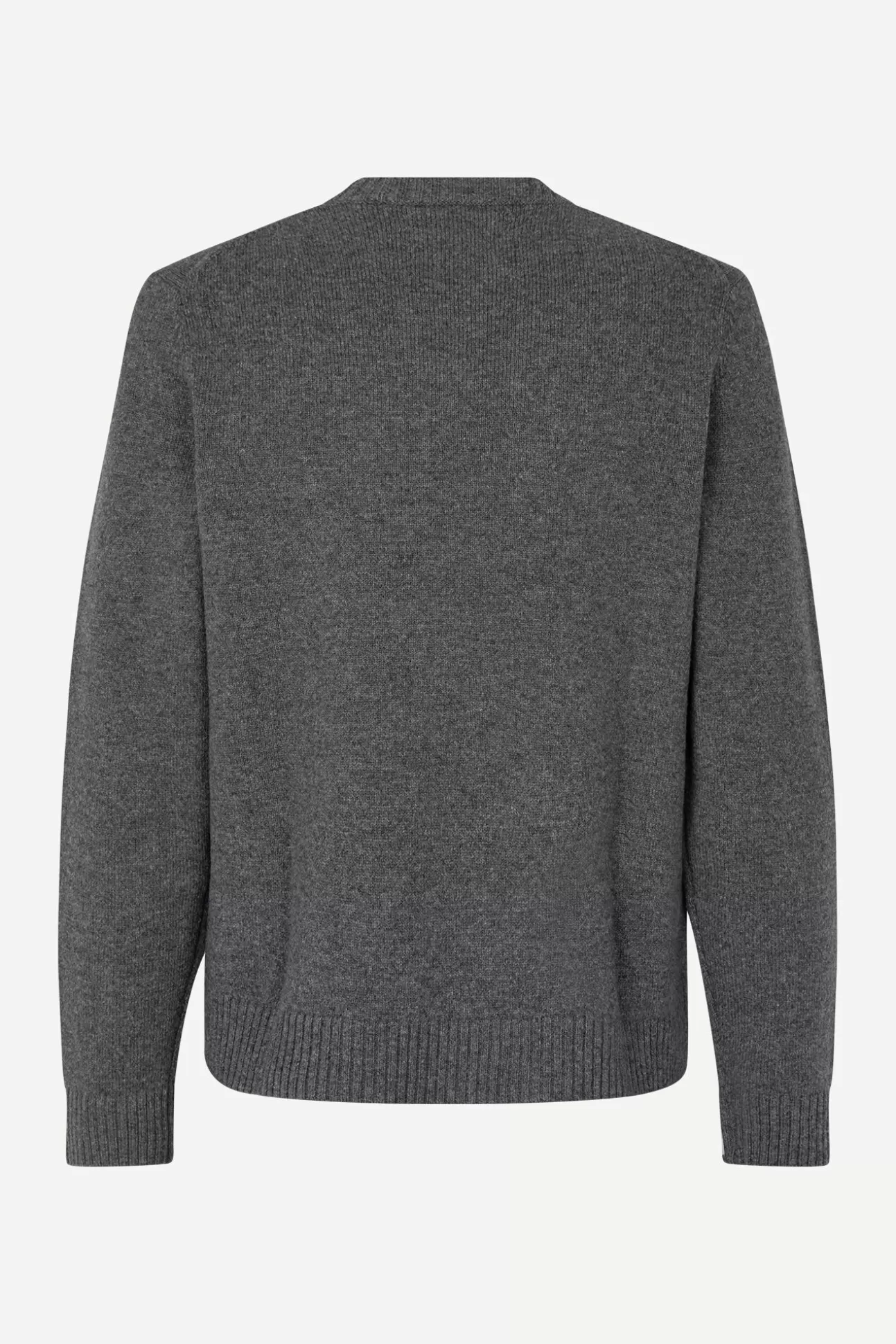 Pulls-Homme Samsøe Samsøe Sylli crew neck 132 Dark Grey Mel.