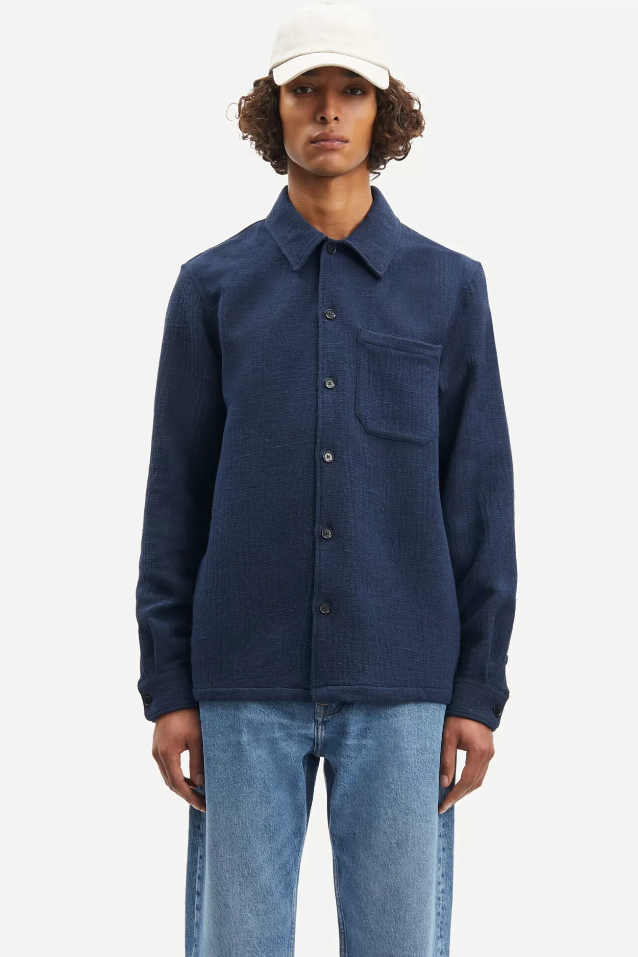 Chemises-Homme Samsøe Samsøe Taka JC shirt 14988 Salute