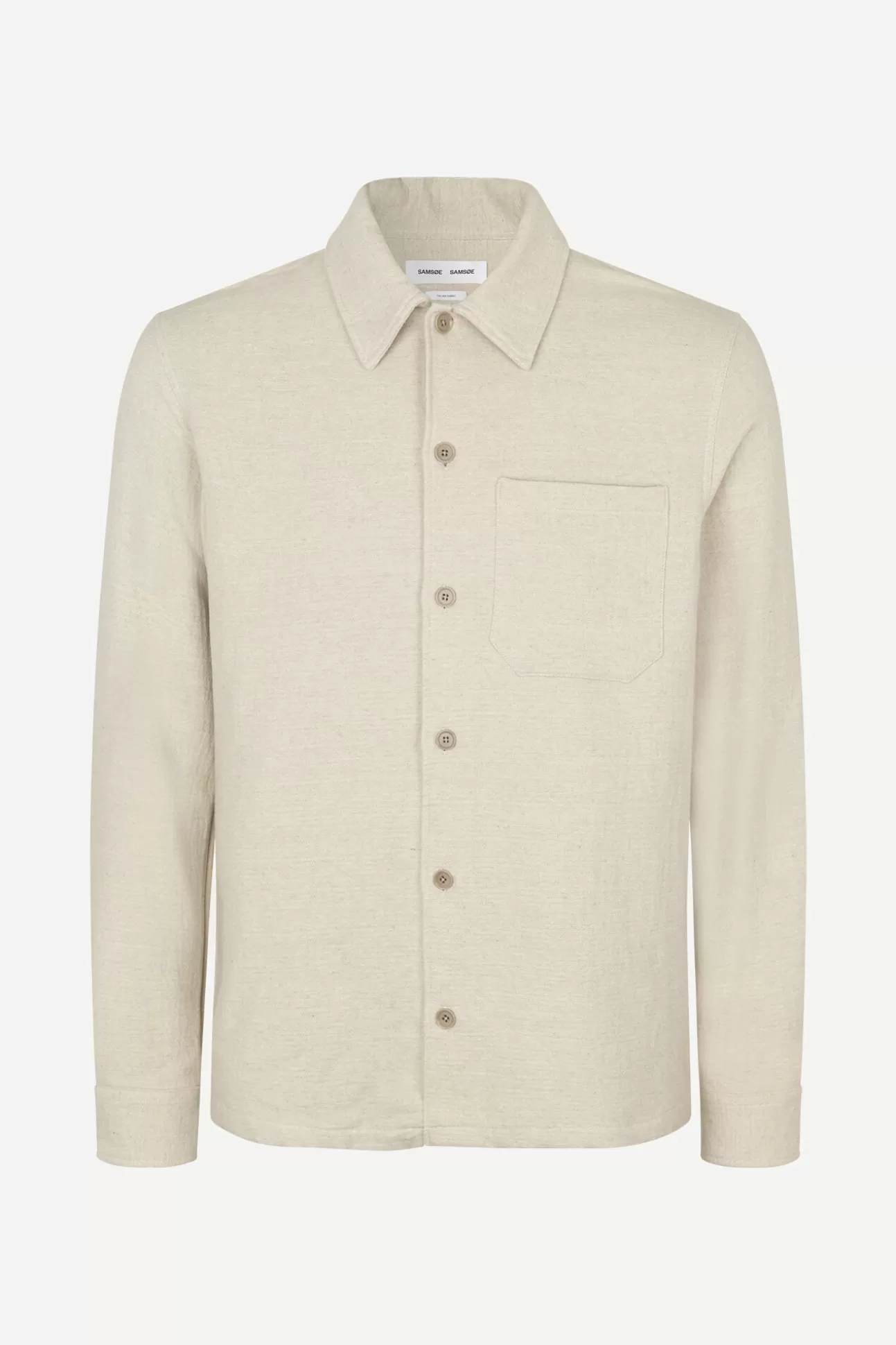 Chemises-Homme Samsøe Samsøe Taka JC shirt 14988 CLEAR CREAM