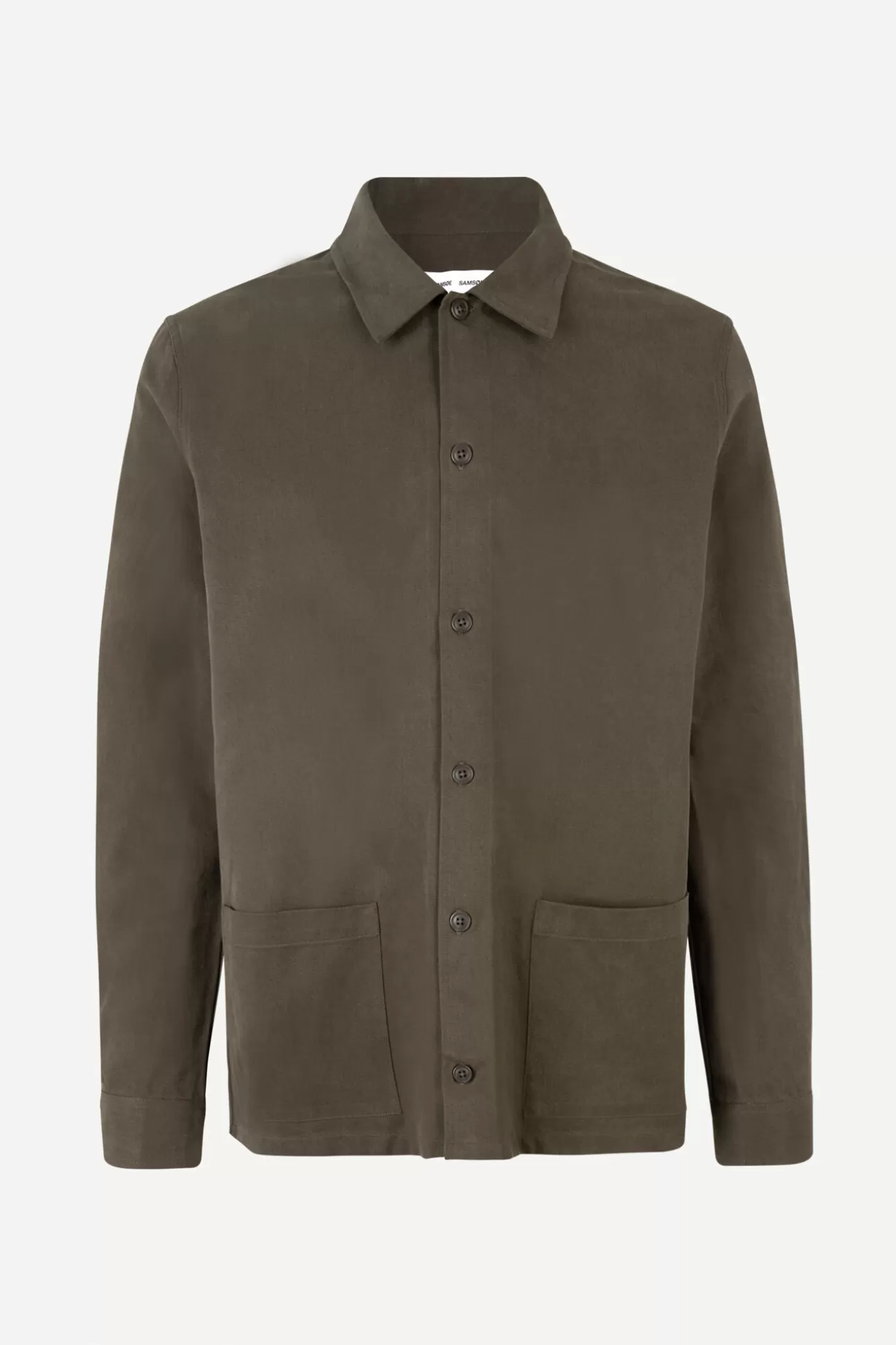 Chemises-Homme Samsøe Samsøe Taka JL shirt 13208 Crocodile