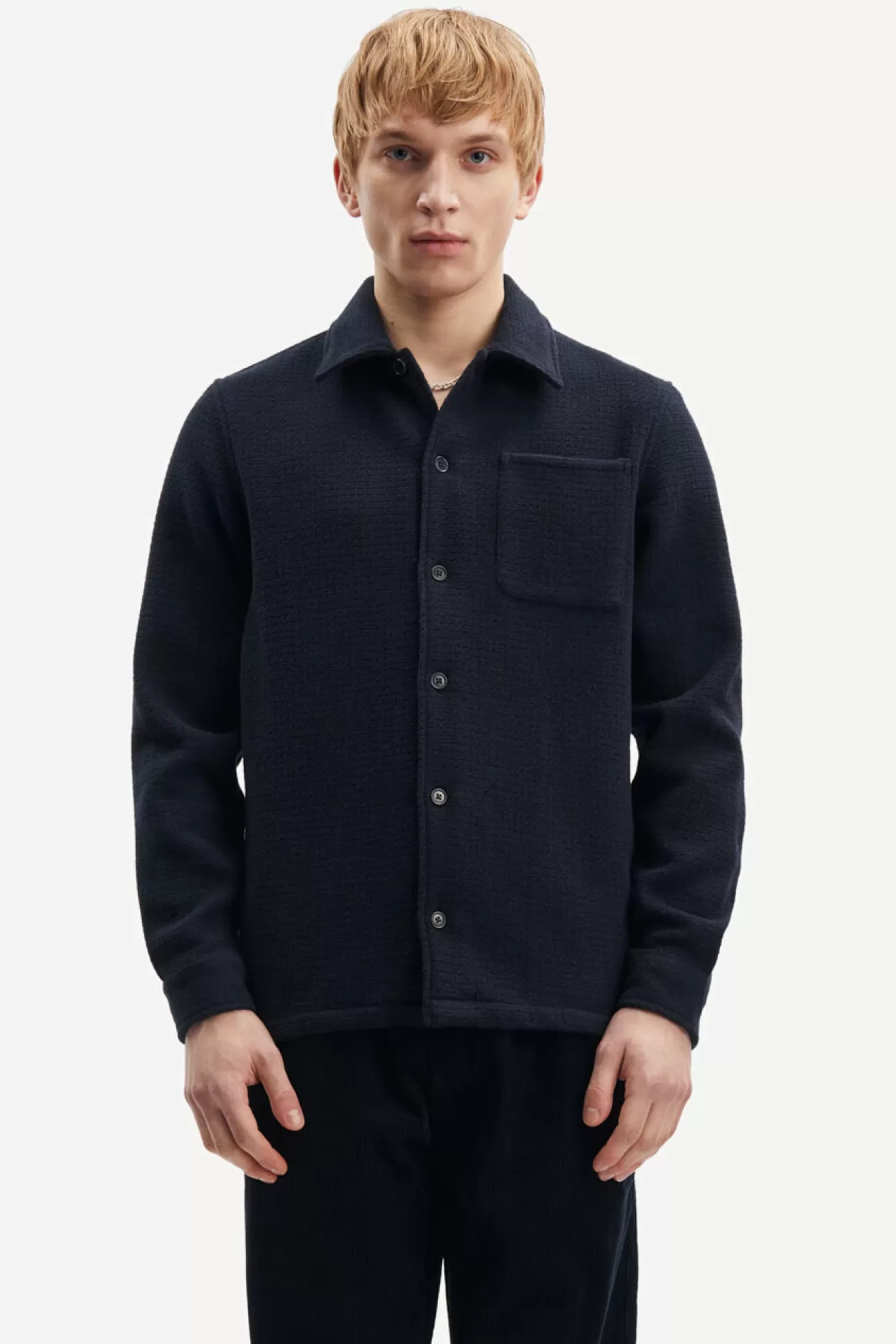 Chemises-Homme Samsøe Samsøe Taka JS shirt 14920 Salute