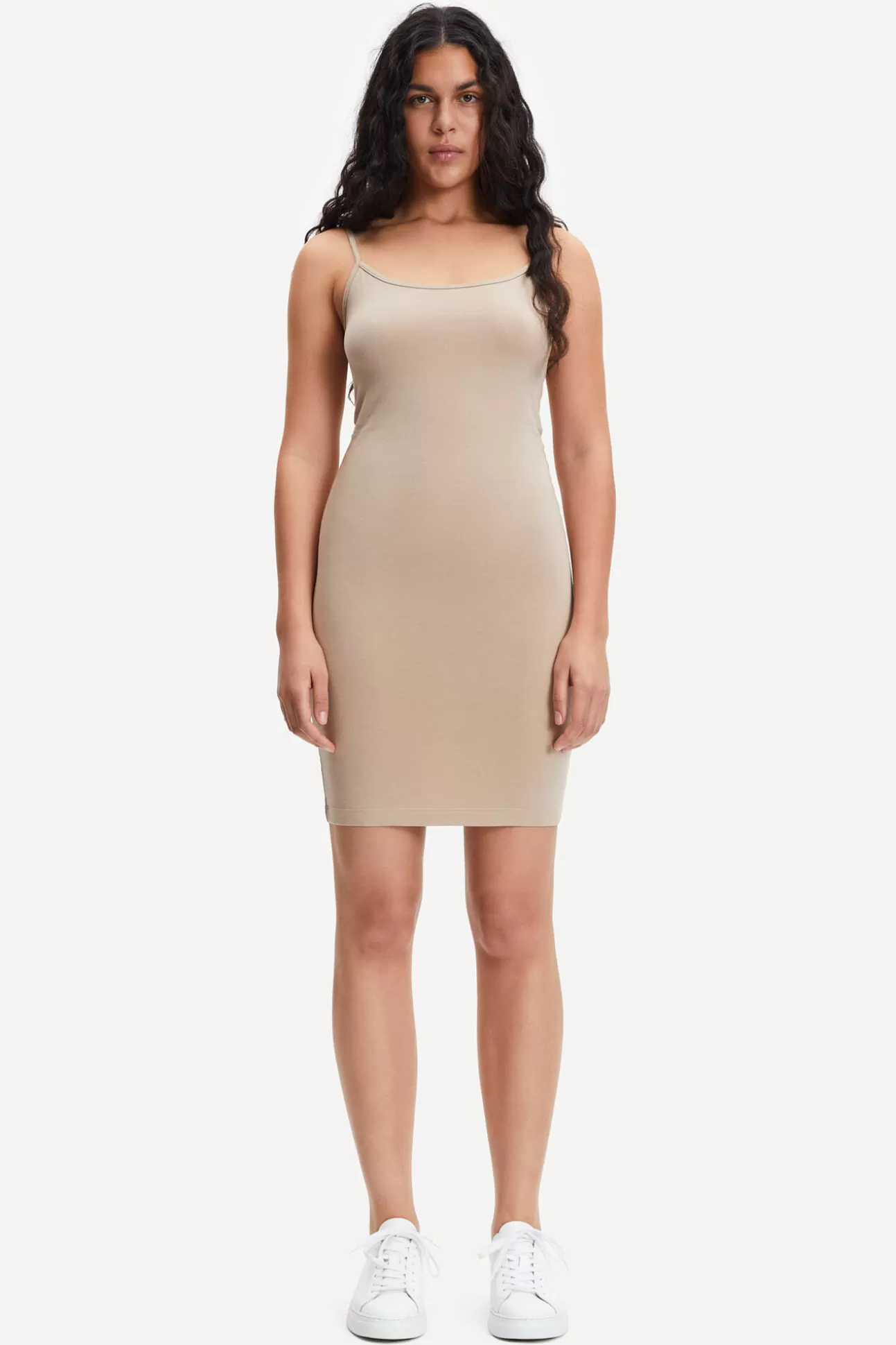 Robes et combinaisons-Femme Samsøe Samsøe Talla slip dress 265 HUMMUS