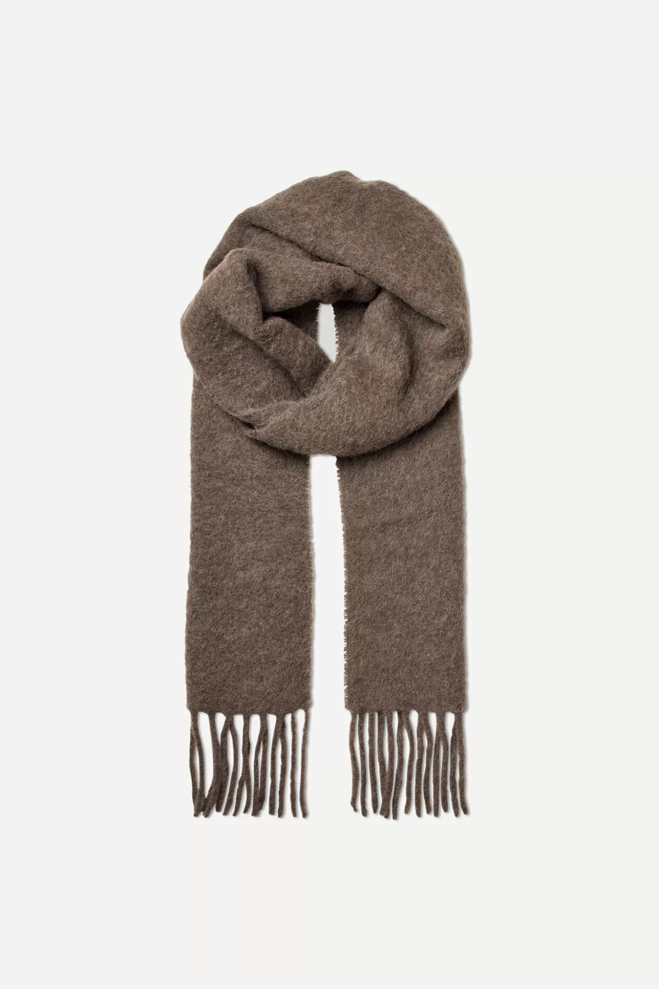 Écharpes-Femme Samsøe Samsøe Tina scarf 14874 Major Brown