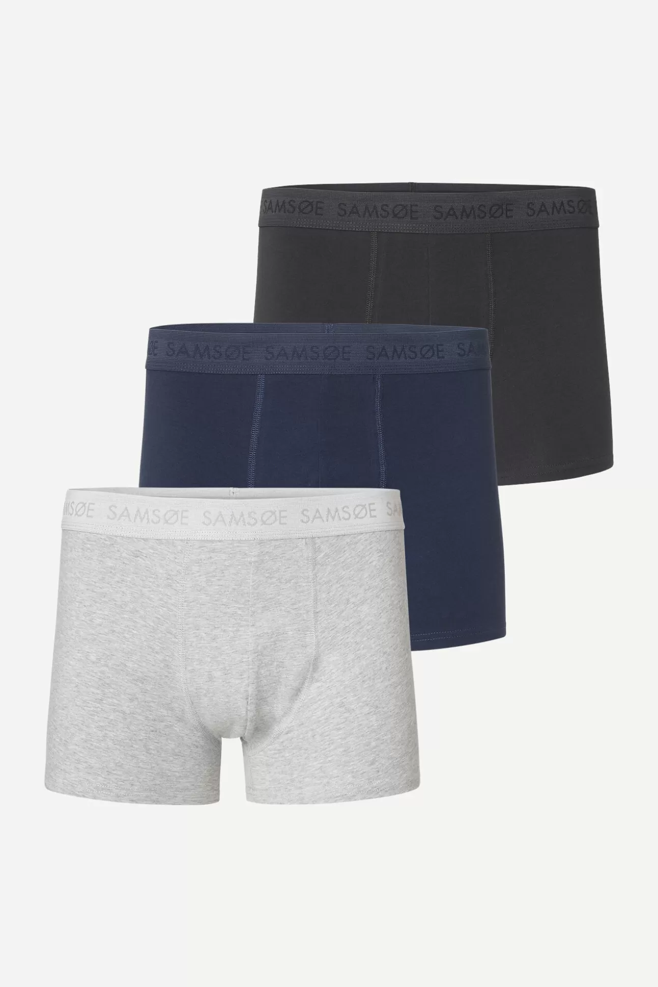 Sous-vêtements-Homme Samsøe Samsøe Trunk 3-pack 3702 BLACK BLUE GREY MEL.