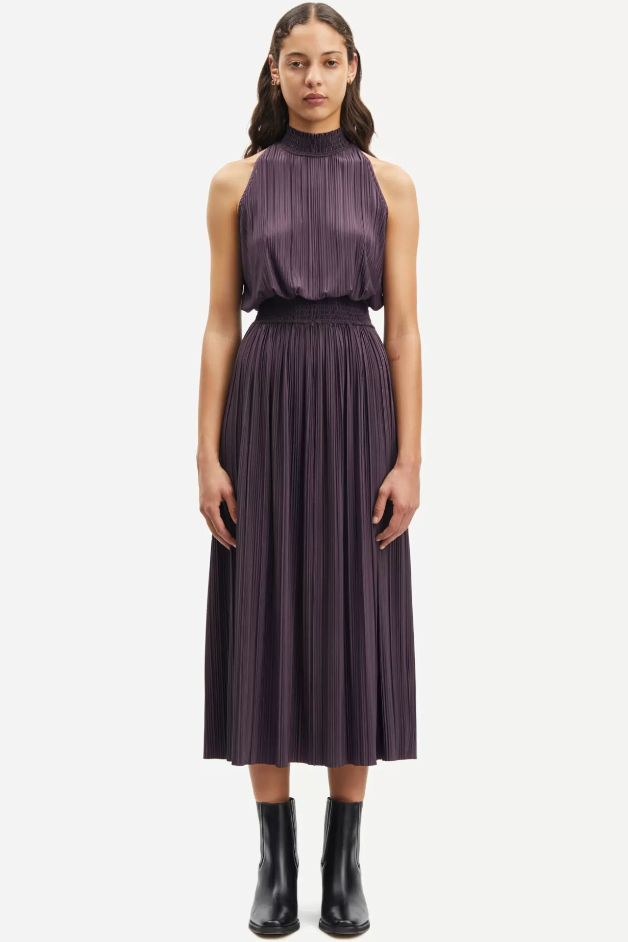 Robes et combinaisons-Femme Samsøe Samsøe Uma dress 10167 Plum Perfect