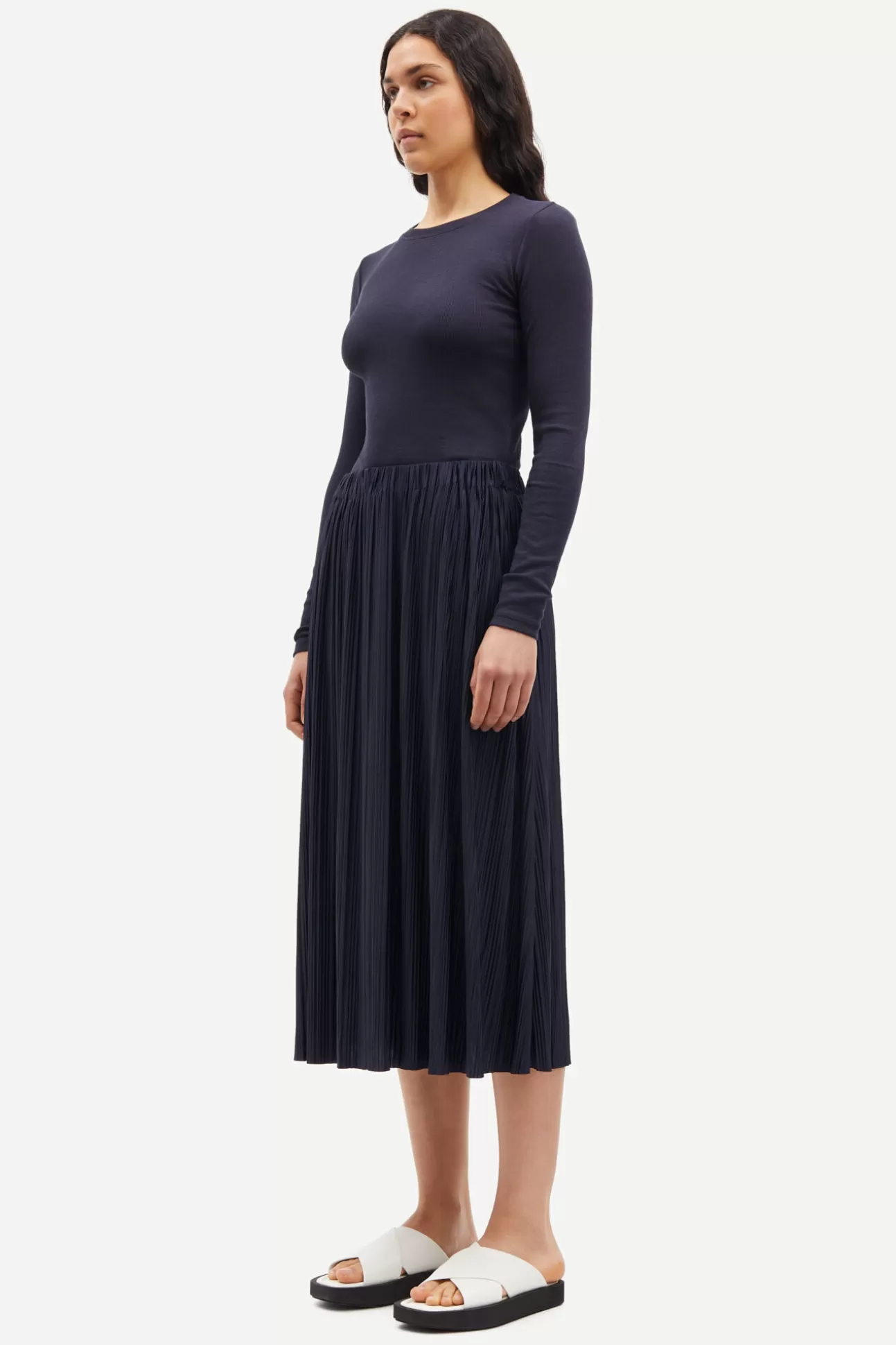 Shorts et jupes-Femme Samsøe Samsøe Uma skirt 10167 Night Sky