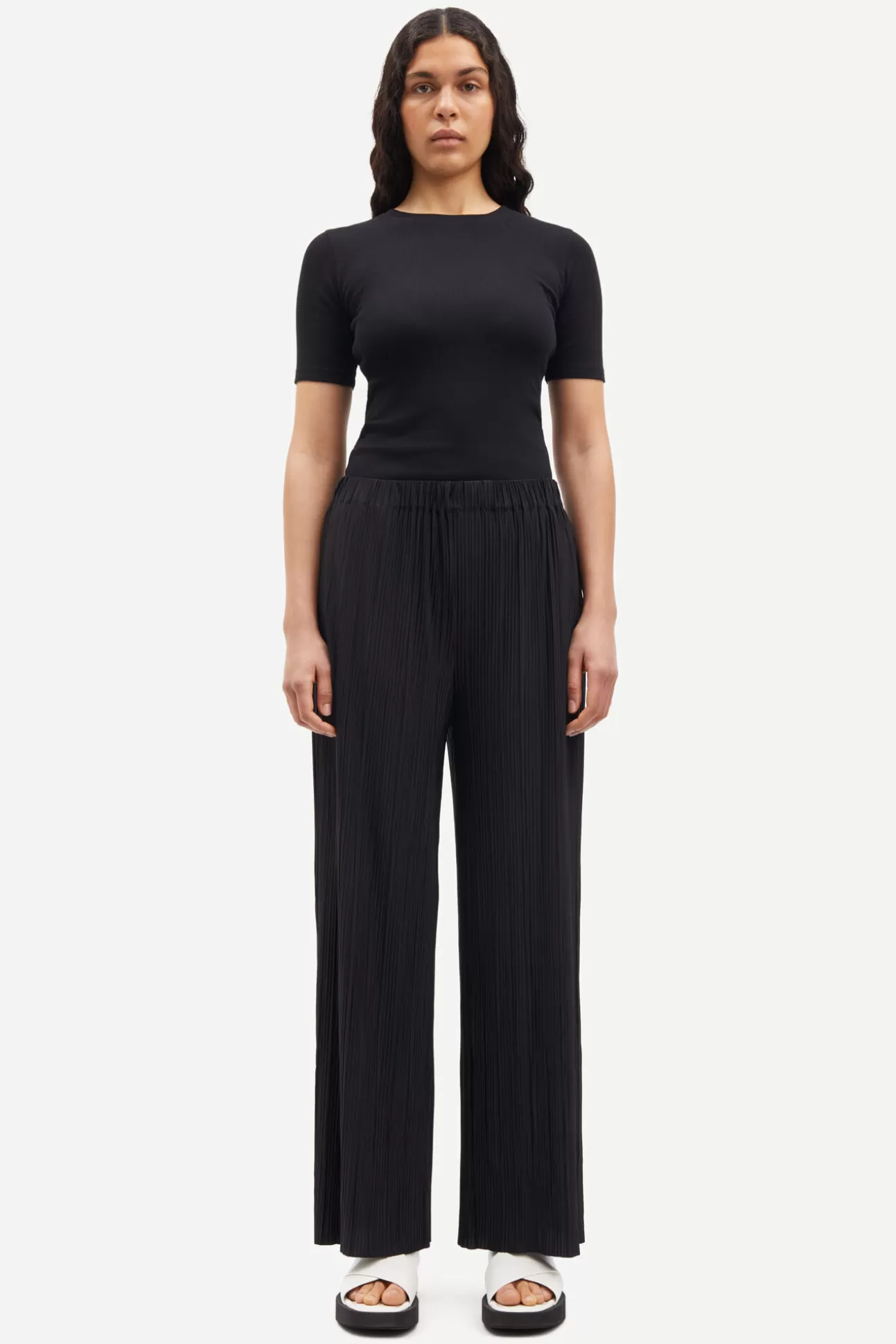 Pantalons-Femme Samsøe Samsøe Uma trousers 10167 Black