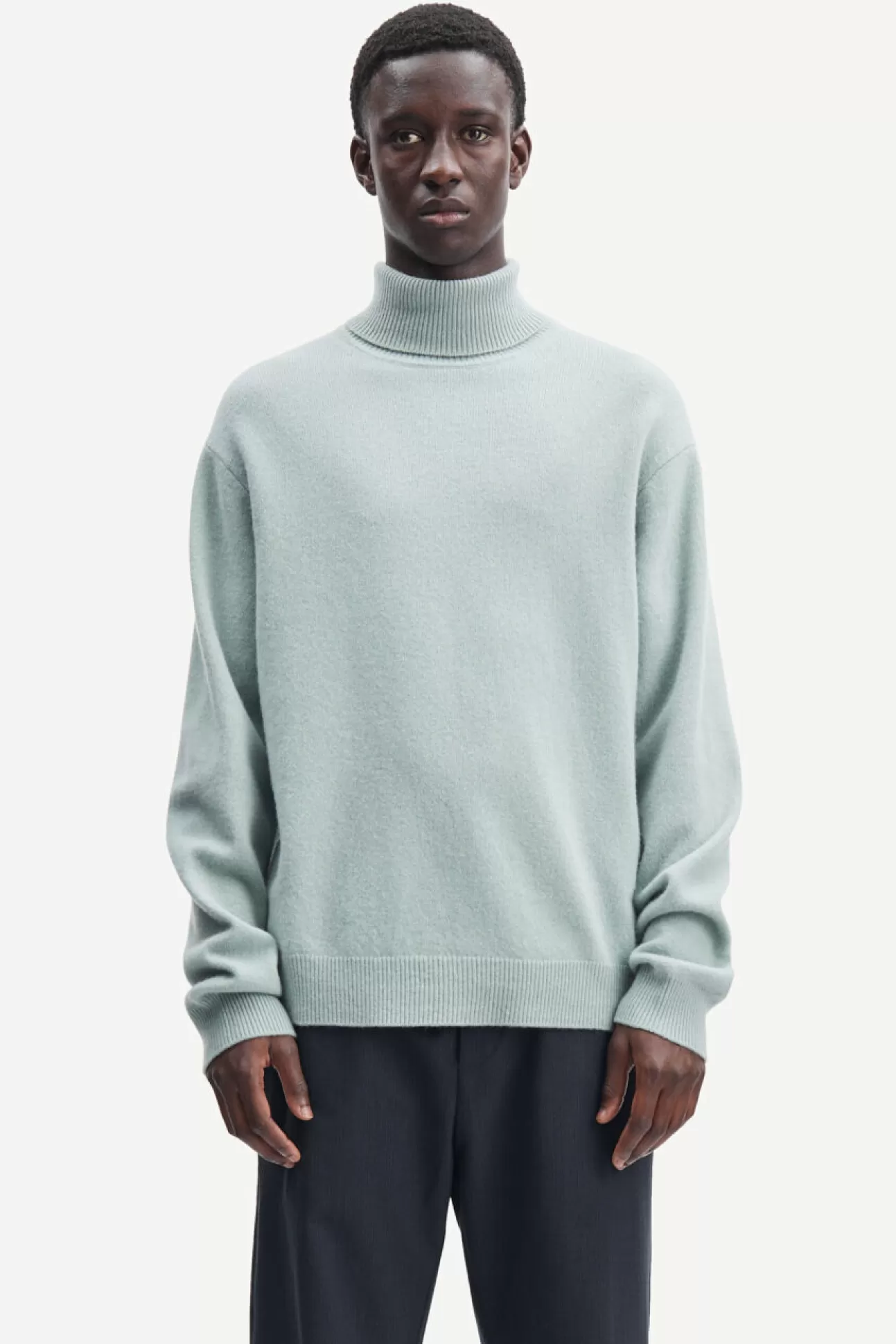 Pulls-Homme Samsøe Samsøe Viktor turtle neck 12758 Iceberg Green