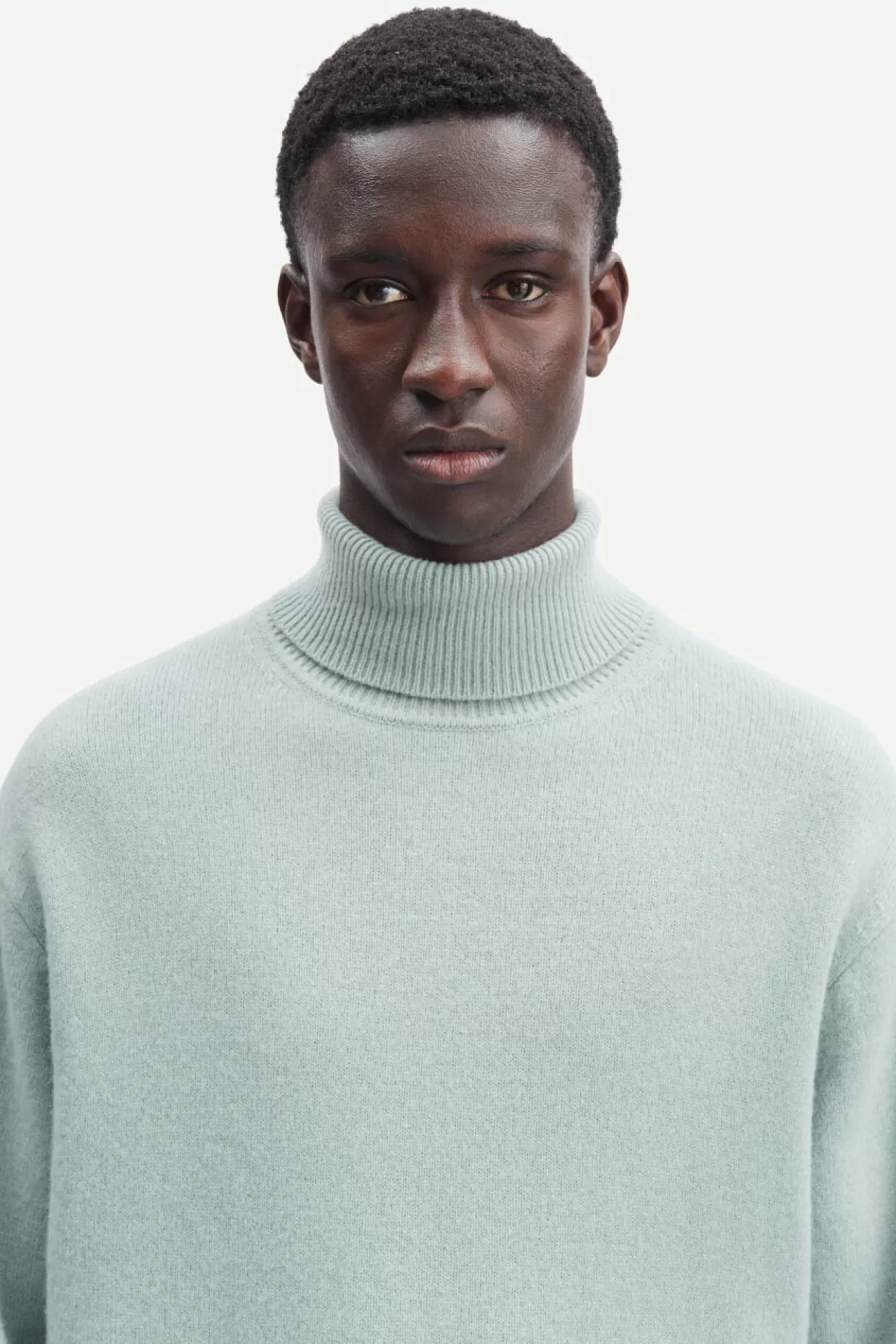 Pulls-Homme Samsøe Samsøe Viktor turtle neck 12758 Iceberg Green